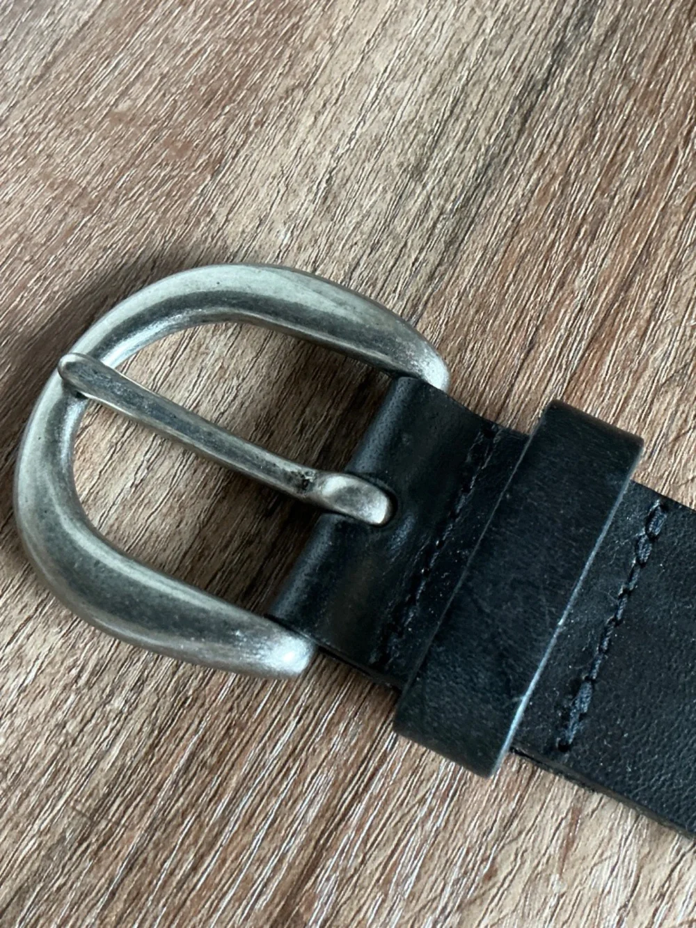 VTG Belt Black Leather Eyelet Grommet Studded Waist Gothic Grunge Solid Brass